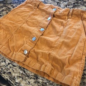 Women’s Forever 21 corduroy button down skirt